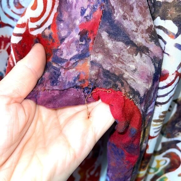 Lady Cactus Womens Shorts Top Set Size Medium M Vintage Batik Print Bohemian - Picture 7 of 12